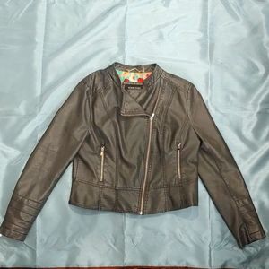 Faux Leather Jacket